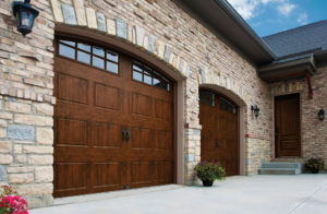 Walnut Arch Garage Door