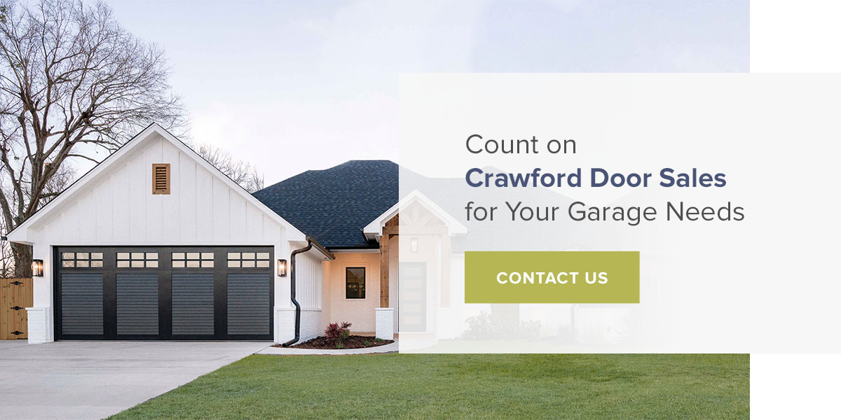 Count on Crawford Door Sales for Your Garage Needs

